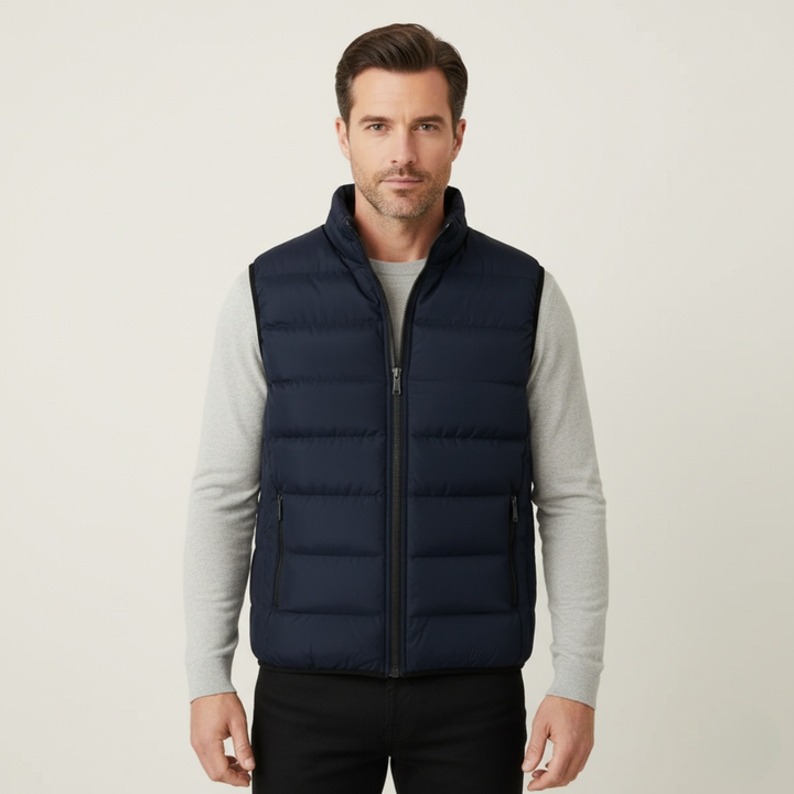 Freja Andersen | Herre luksus puffer quiltet Vest - 2025