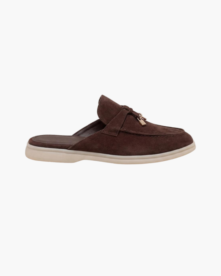 brun Suède Mediterranean Mule