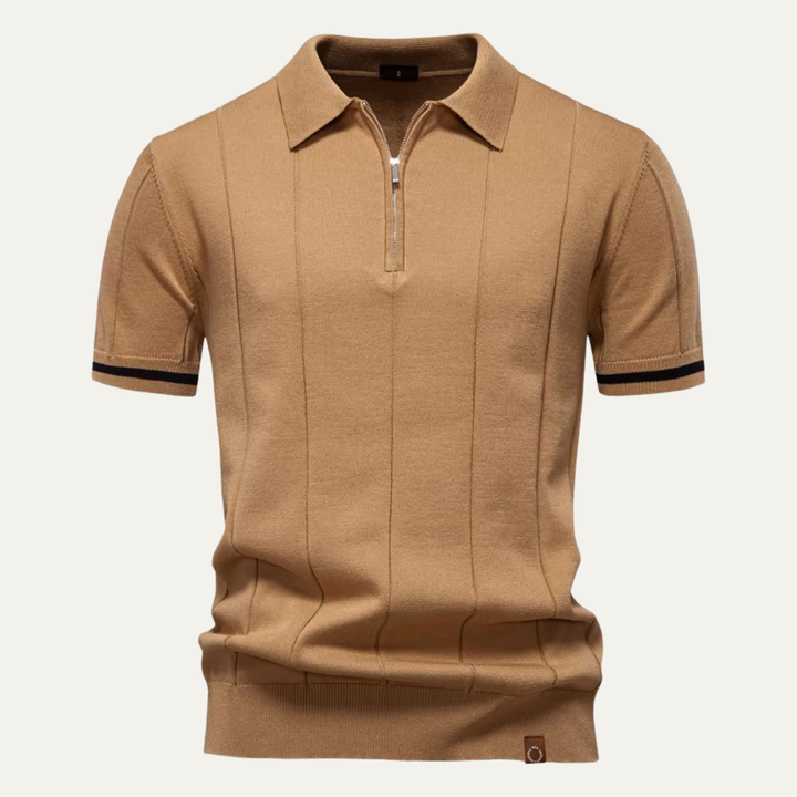Freja Andersen | Herre kvart lynlås poloshirt
