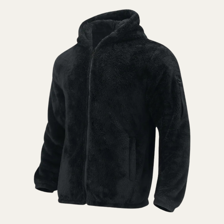 Freja Andersen | Herre Fleece varm blød Velvet Hoodie jakke