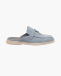 Sky blå Suède Mediterranean Mule