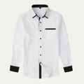 Freja Andersen | Herre afslappet Contrast Trim knaplukning skjorte