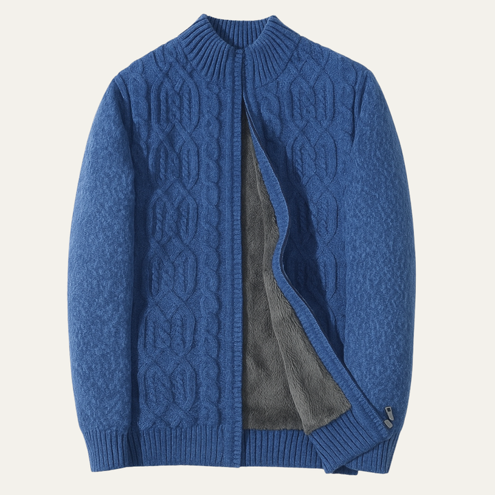 Bellwood | Herre uld Fleece vinter Zip cardigan