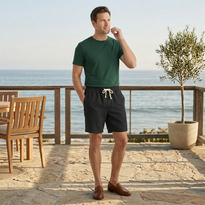 Freja Andersen | Herre afslappet slim fit snøre strandshorts