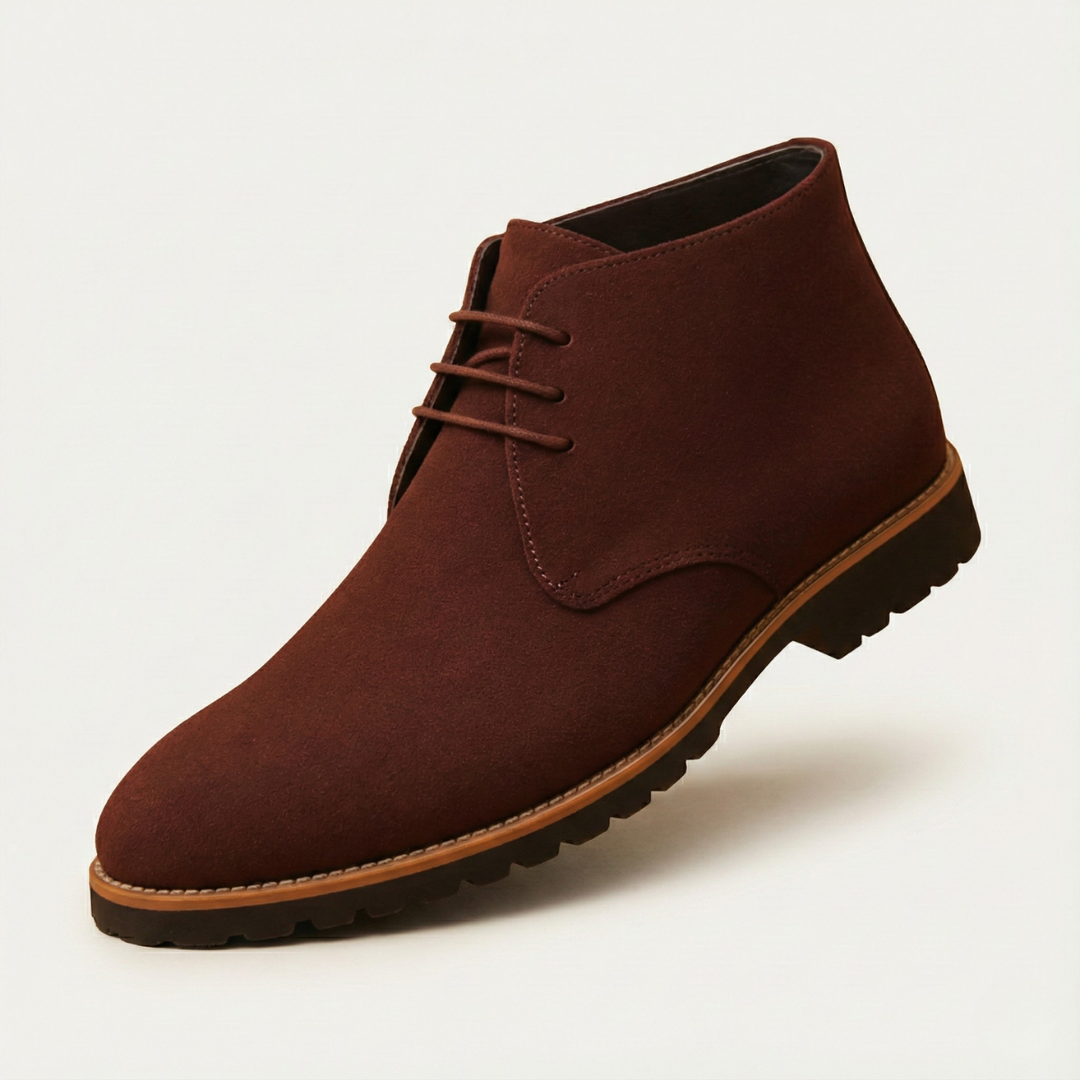 Freja Andersen | Herre afslappet ruskind Chukka pæne støvler med Rubber Sole