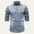 Freja Andersen | Herre smal pasform Cowboy stil denim skjorte