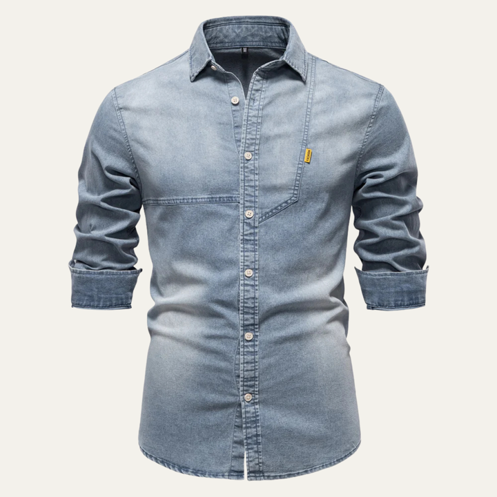 Freja Andersen | Herre slim fit Cowboy Style denim skjorte