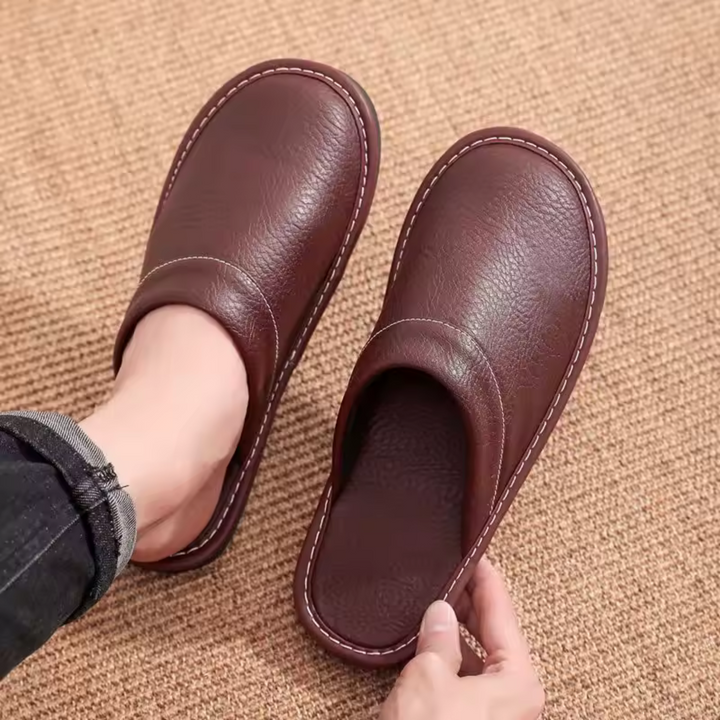Malvern | Herre læder House sko Slip On Clogs