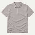 Freja Andersen | Herre Waffle strik halv lynlås poloshirt