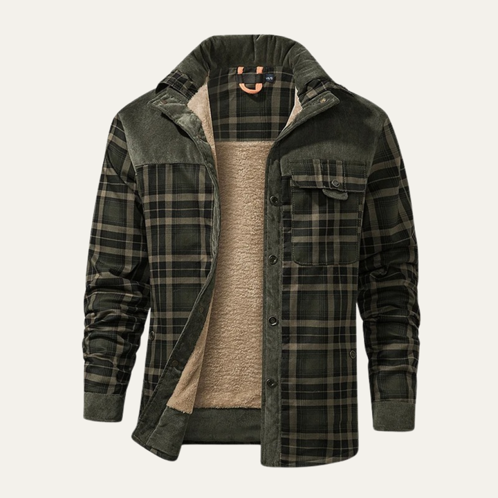 Freja Andersen | Herre Check Plaid fleeceforet Flannel jakke
