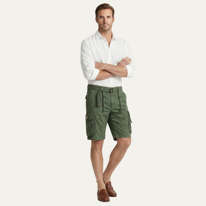 Freja Andersen | Herre afslappet Utility bomuld Cargo shorts