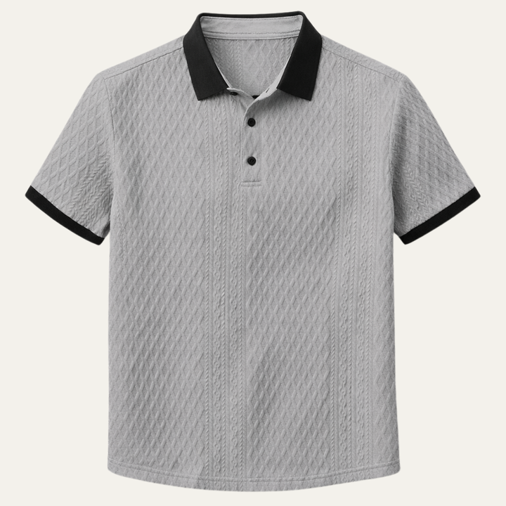 Glenbrook Hill herre afslappet tekstureret poloshirt med Contrast krave