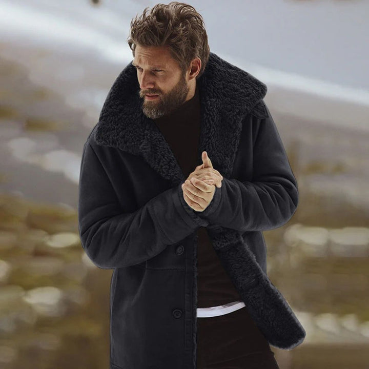 Aspen Shearling frakke - herre klassisk vinter Overcoat