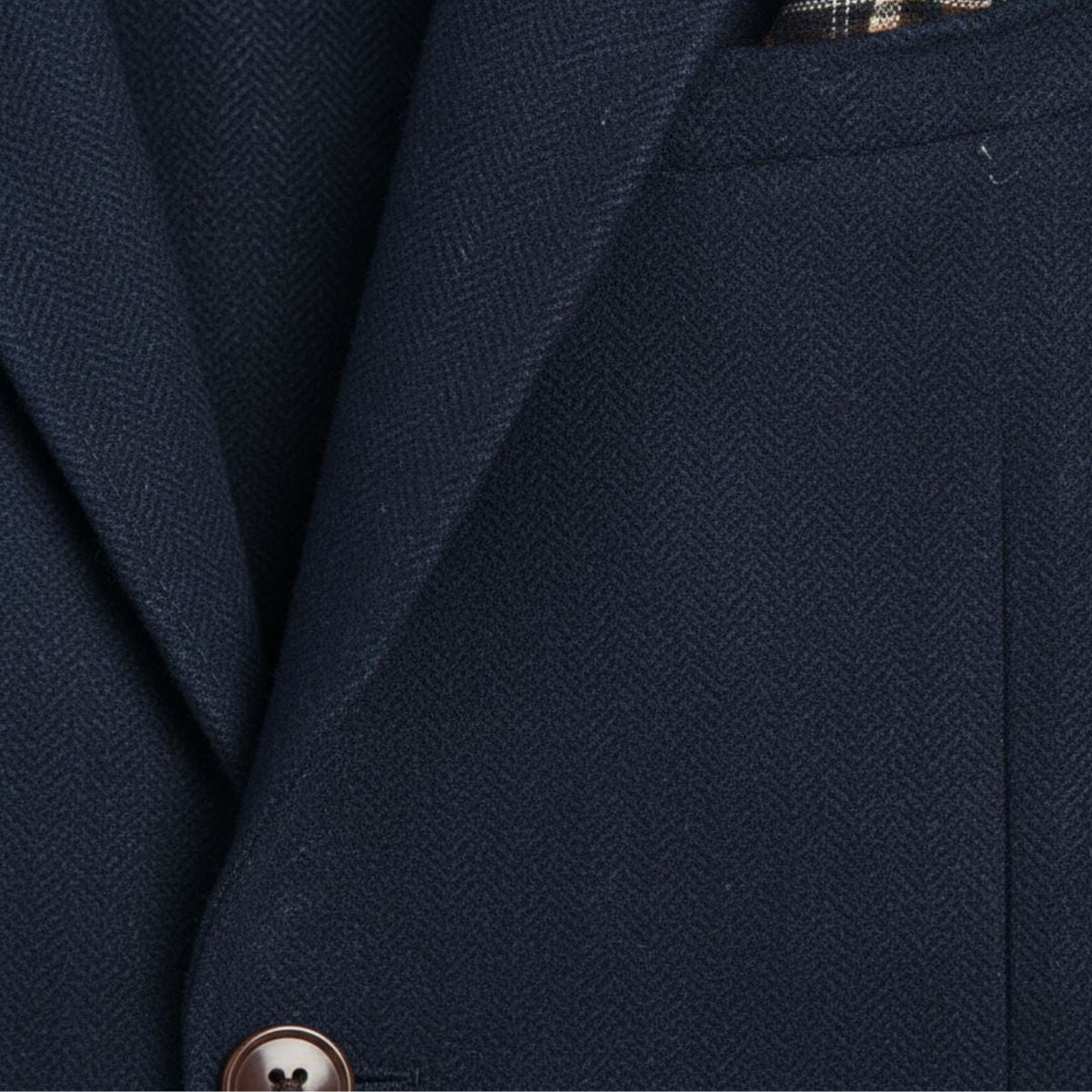 Freja Andersen | Herre Office sildeben enkeltknappet uld tweed blazerjakke
