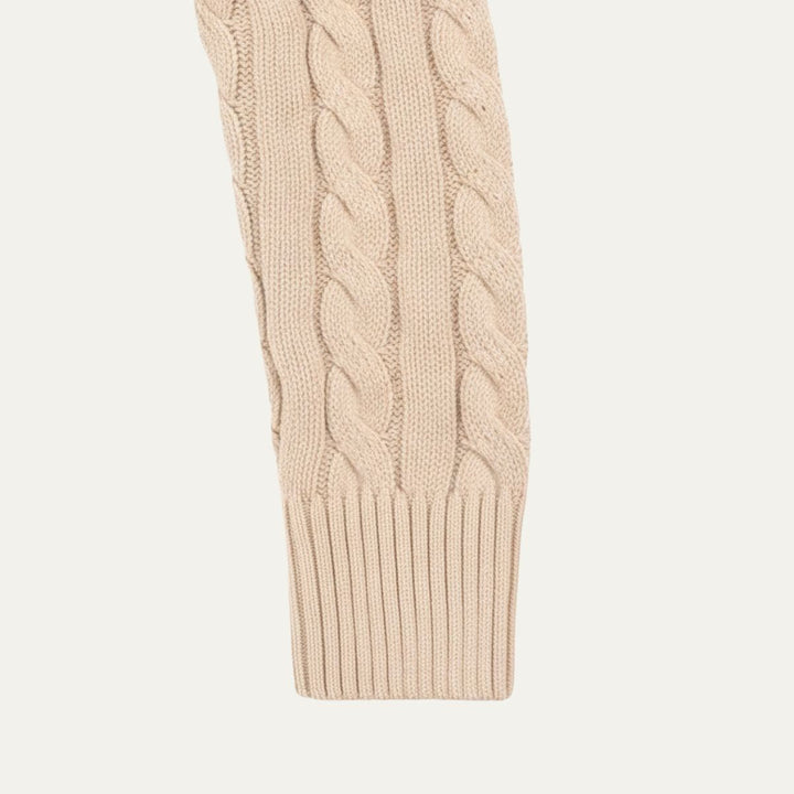 Genève Old Money halv lynlås trøje til mænd - 100% merino uld