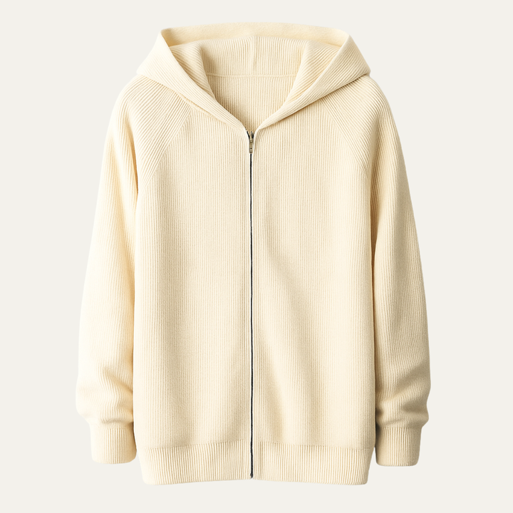 Riva Garda herre blød luksus merino uld Zipped trøje