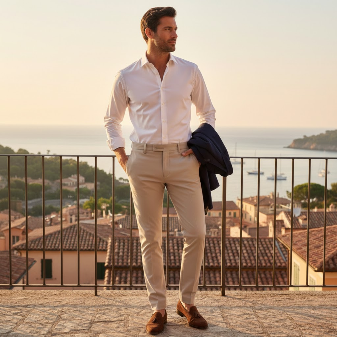 Freja Andersen | Herre slim fit stretch Elegant pæne bukser