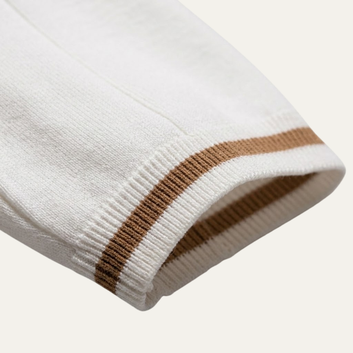 Freja Andersen | Herre strik Zip poloshirt