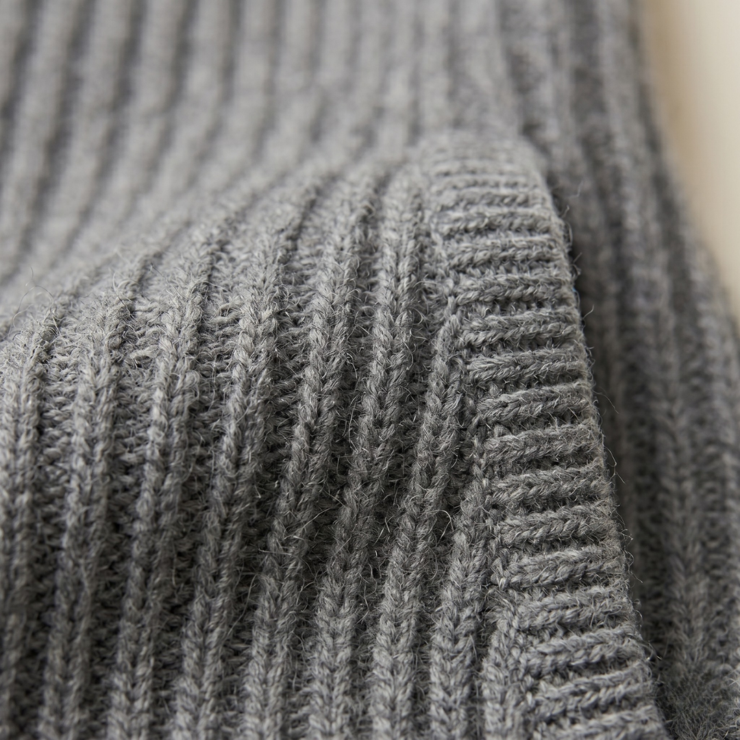 Freja Andersen | Herre Chunky knaplukning strikket Shawl krave cardigan