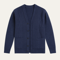 Freja Andersen | Herre V-hals knaplukning afslappet strikket cardigan