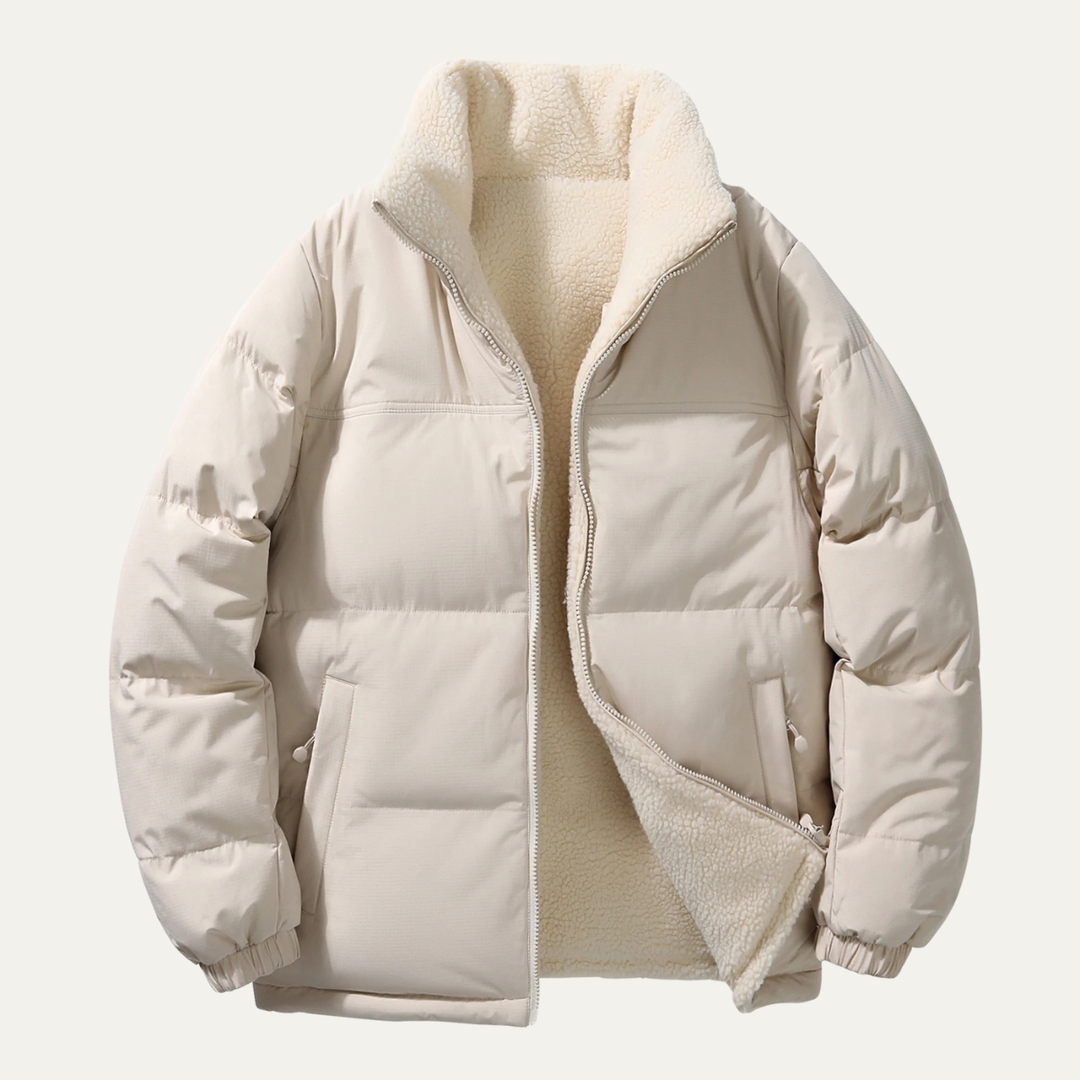 Freja Andersen | Herre Double sided varm uld bomuld frakke