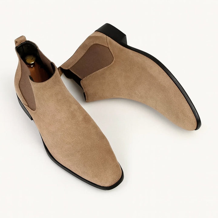 Vienna | Herre ruskind Chelsea-støvler - Elegant Slip On sko