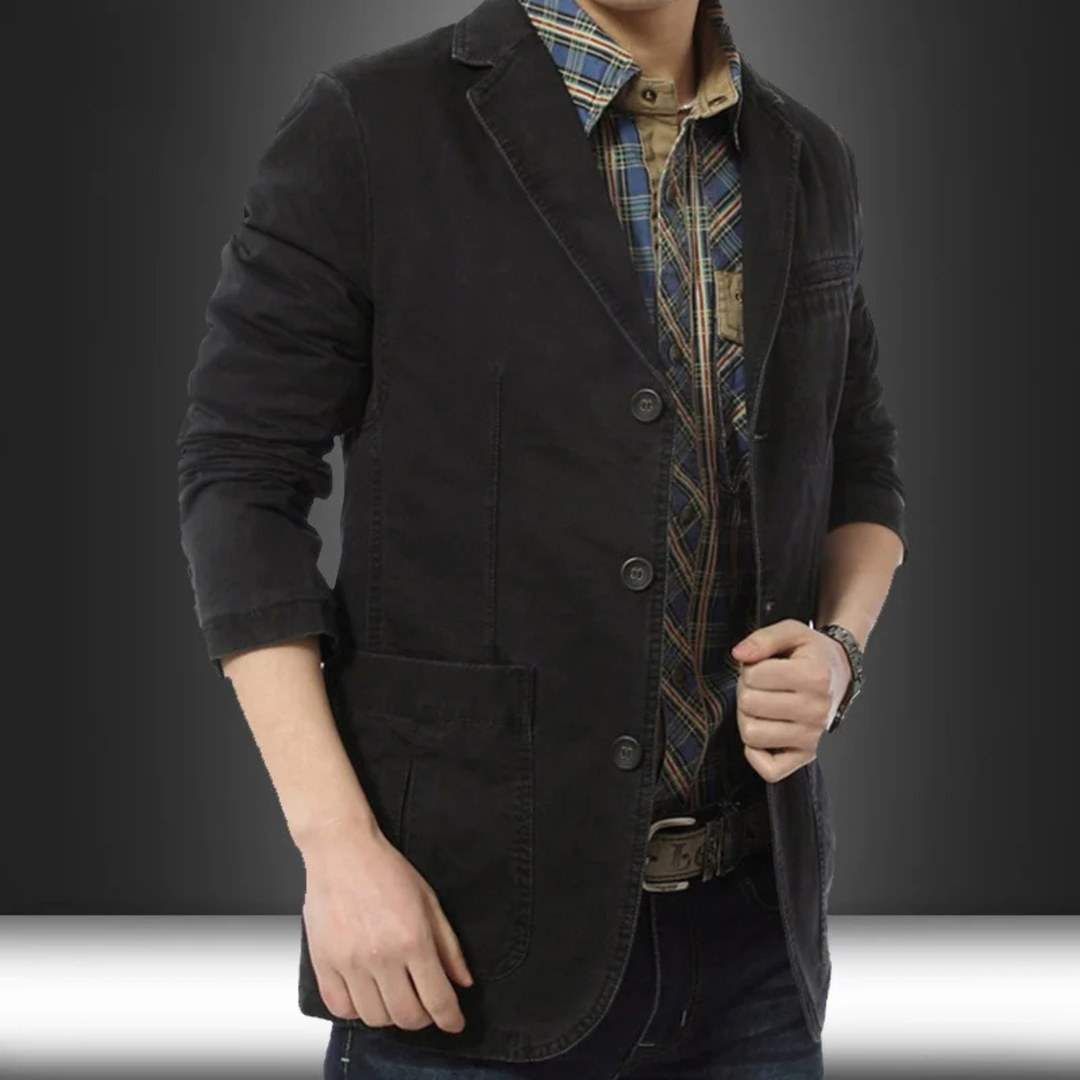 Freja Andersen | Herre afslappet let slim fit bomuld blazer