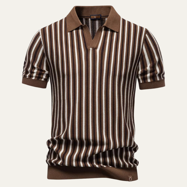 Freja Andersen | Herre strik stilren poloshirt