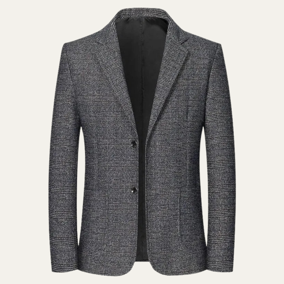 Freja Andersen | Herre klassisk Plaid blazer med Check Pattern