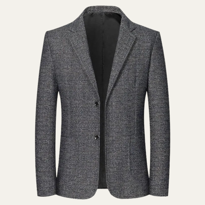 Freja Andersen | Herre klassisk Plaid blazer med Check Pattern