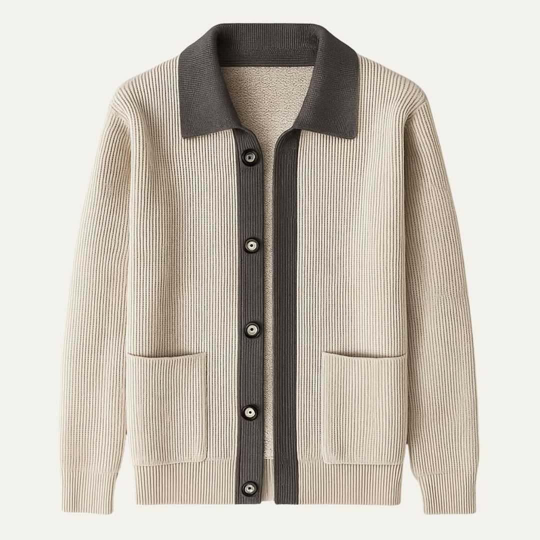Inverness Elegant cardigan med lommer til mænd