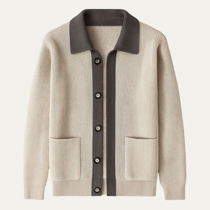 Inverness Elegant cardigan med lommer til mænd
