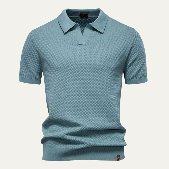 Freja Andersen | Herre strik poloshirt