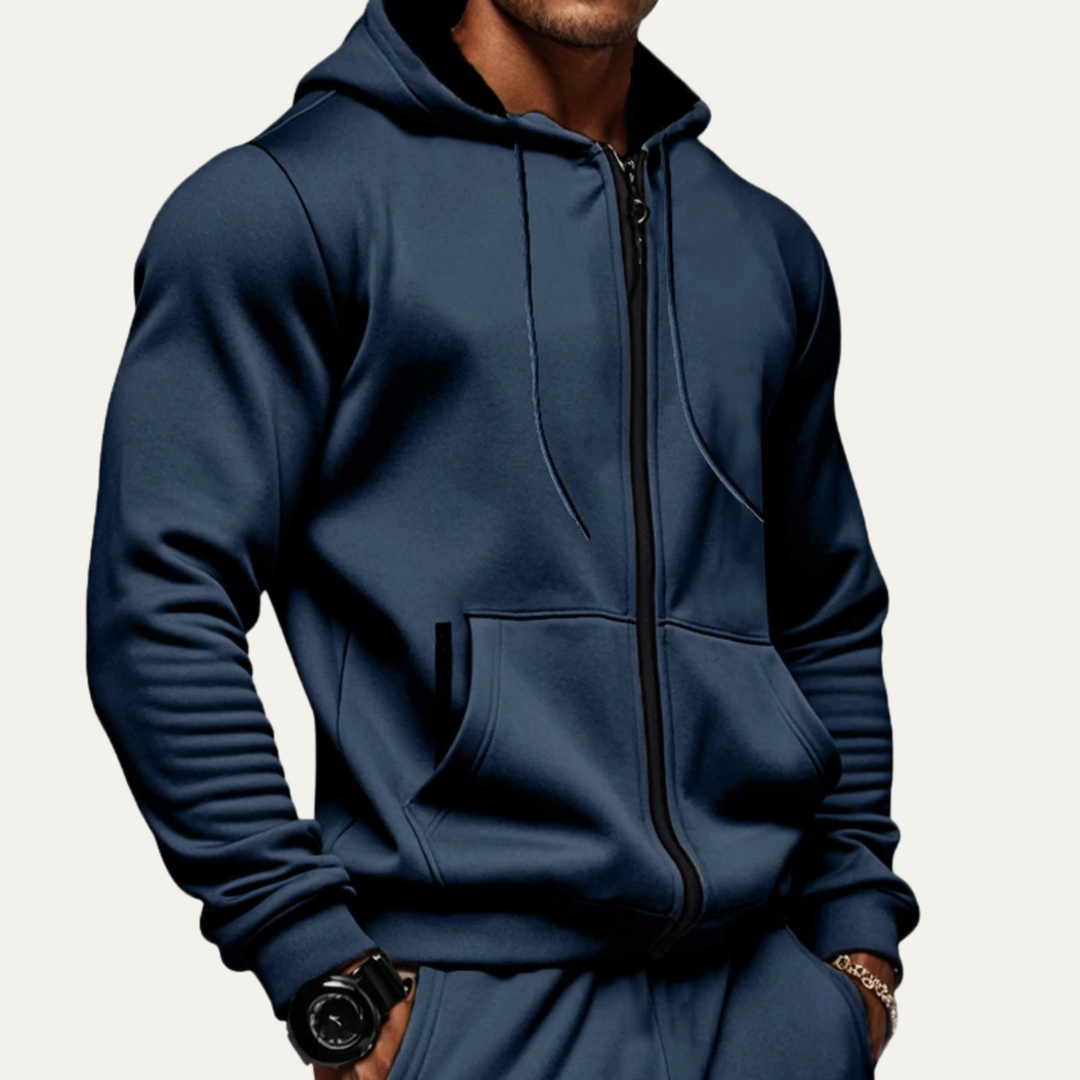 Freja Andersen | Herre varm afslappet varm Zip Hoodie jakke