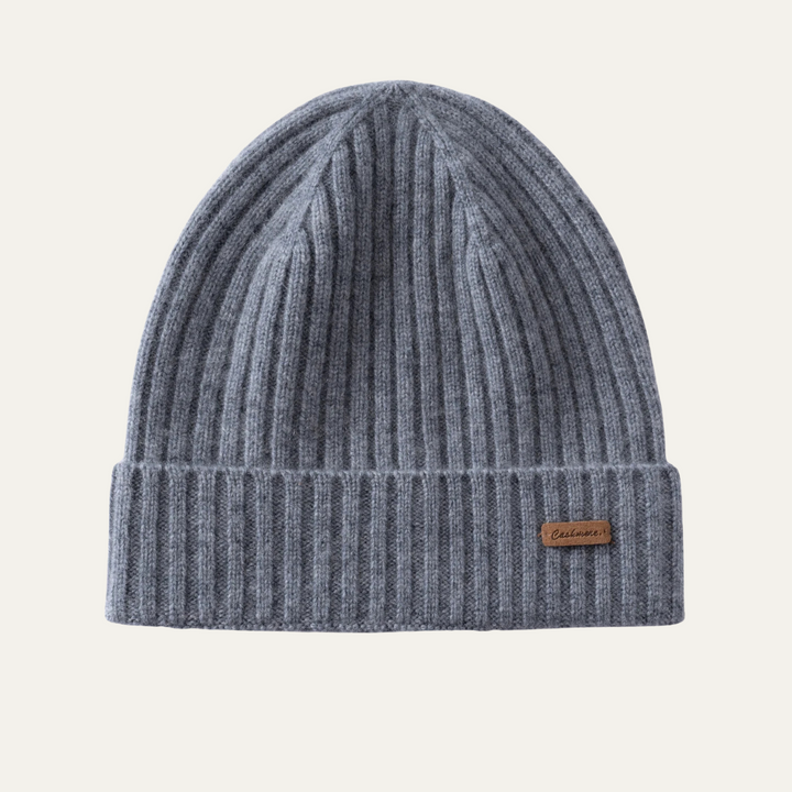 Freja Andersen | Herre Stylish ribstrikket kashmir Beanie