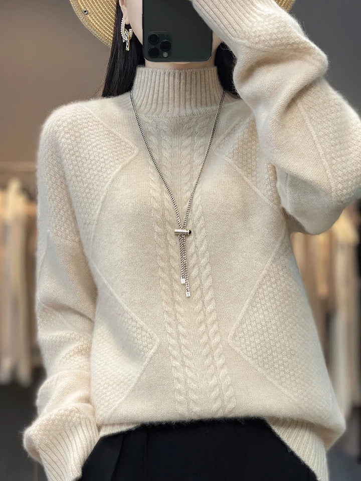Carolyn | Cashmere rullekravetrøje — 1