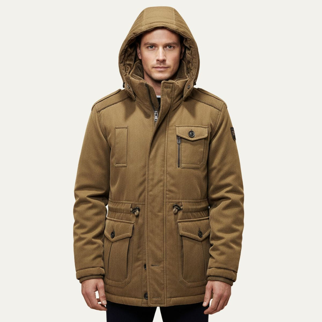 Freja Andersen | Herre Insulated vinter Parka jakke med Hood