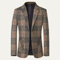 Freja Andersen | Herre smal pasform Check ternet tweed blazersæt