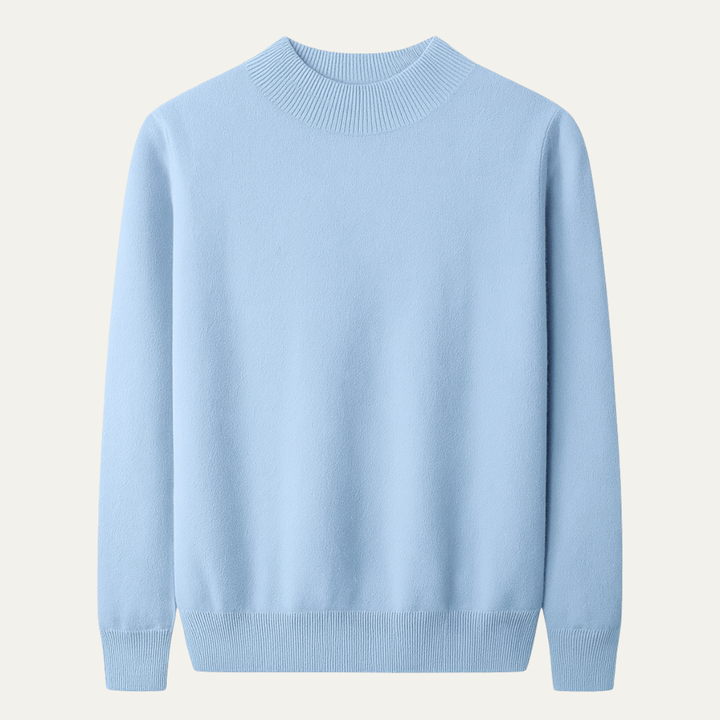 Taranto | Herre Plain Mock Neck strik trøje