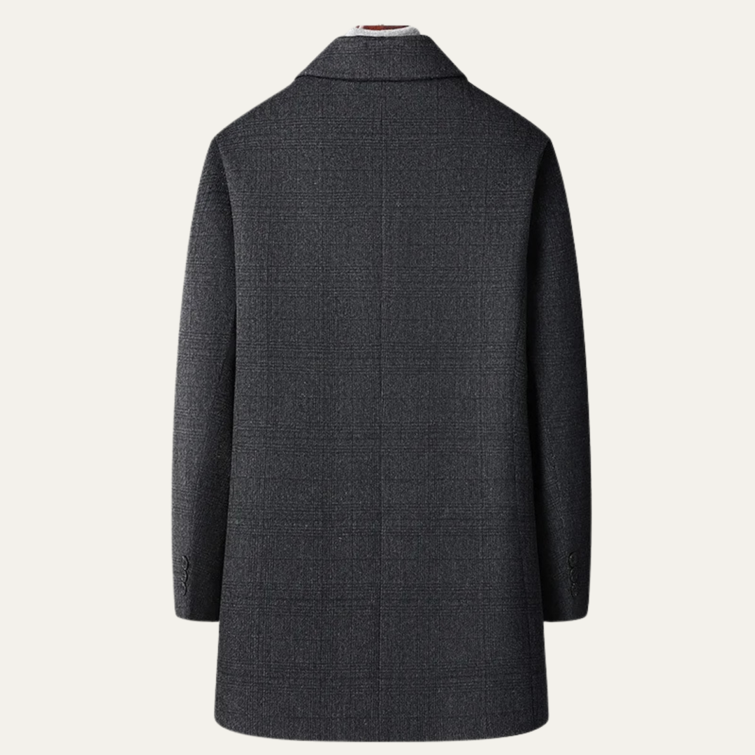 Freja Andersen | Herre vinter mellemlang uld Down Overcoat