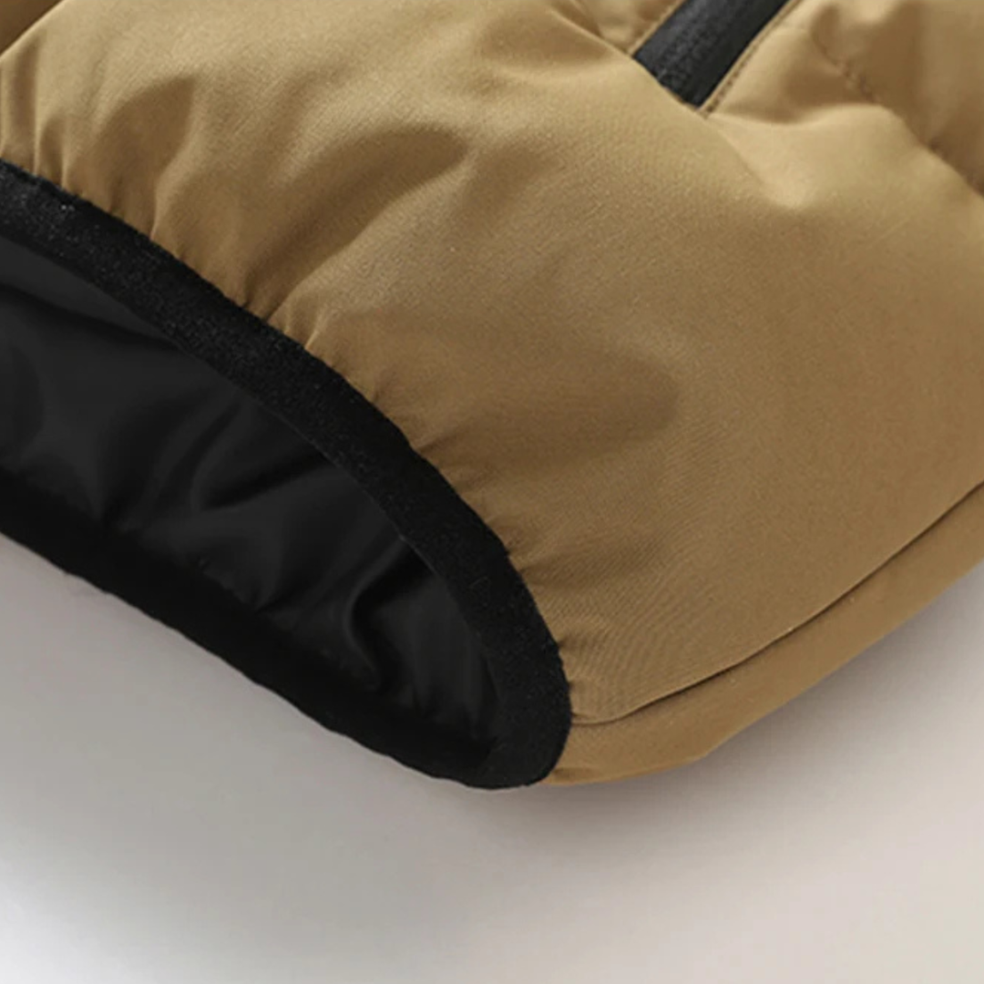 Freja Andersen | Herre varm med hætte vinter puffer Gilet med Zip Pockets