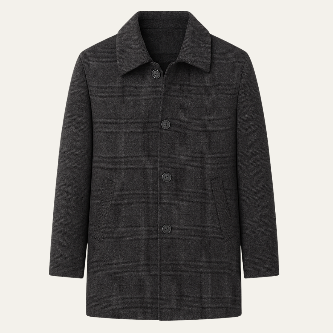 Freja Andersen | Herre vinter mellemlang uld Down Overcoat