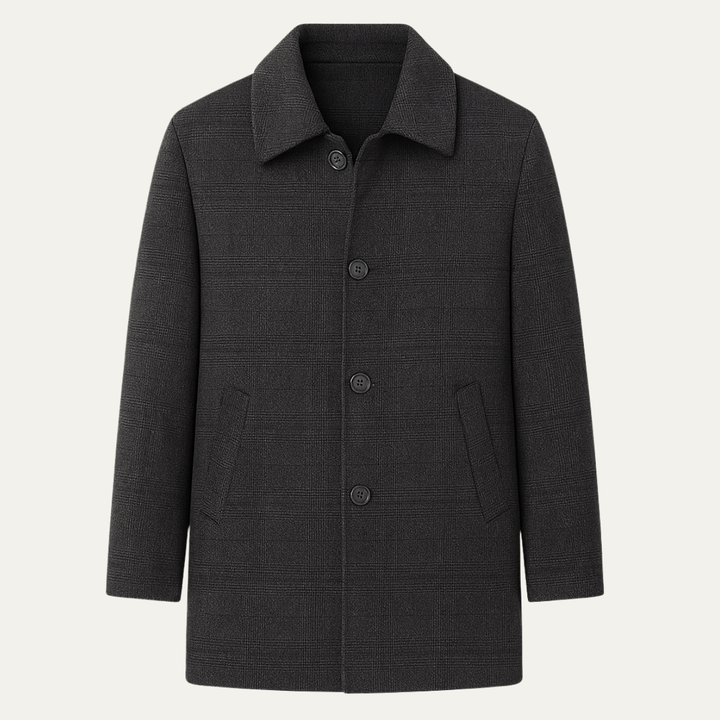 Freja Andersen | Herre vinter mellemlang uld Down Overcoat