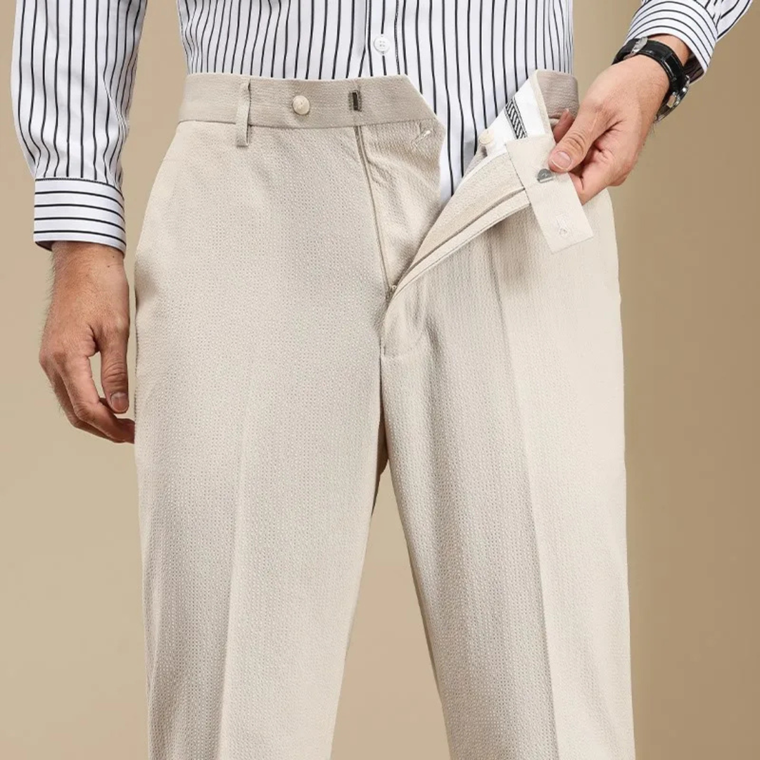 Freja Andersen | Herre Anti-Wrinkle Straight Leg pæne bukser