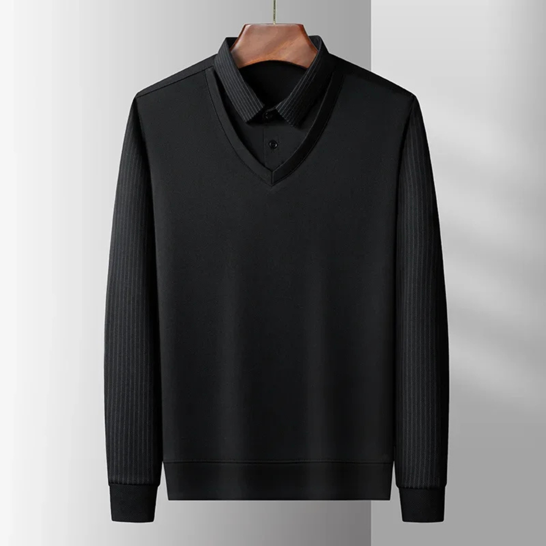 Freja Andersen | Herre afslappet business strik poloshirt