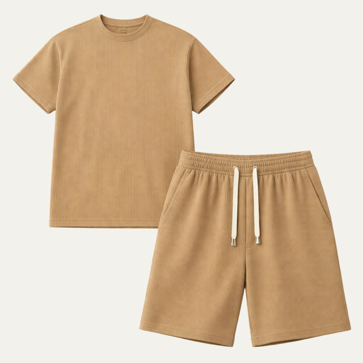 Parma | Herre sommer Jacquard sæt - T-skjorte and shorts