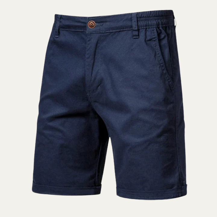 Roseland | Herre Premium bomuld Flat Front sommer shorts