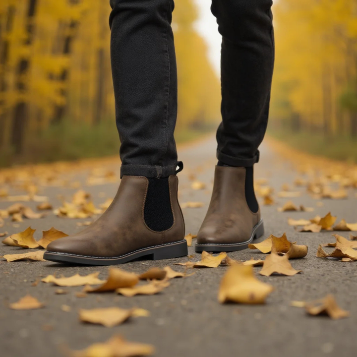 Ridgeview | Herre Retro Slip On Chelsea Ankle støvler