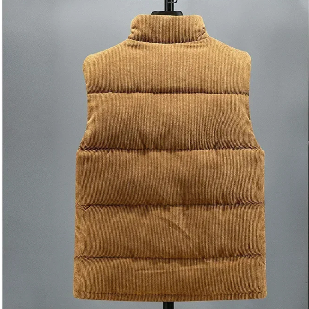 Freja Andersen | Herre fløjl varm Padded puffer Vest