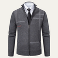Ashglen | Herre gennemgående lynlås strik cardigan